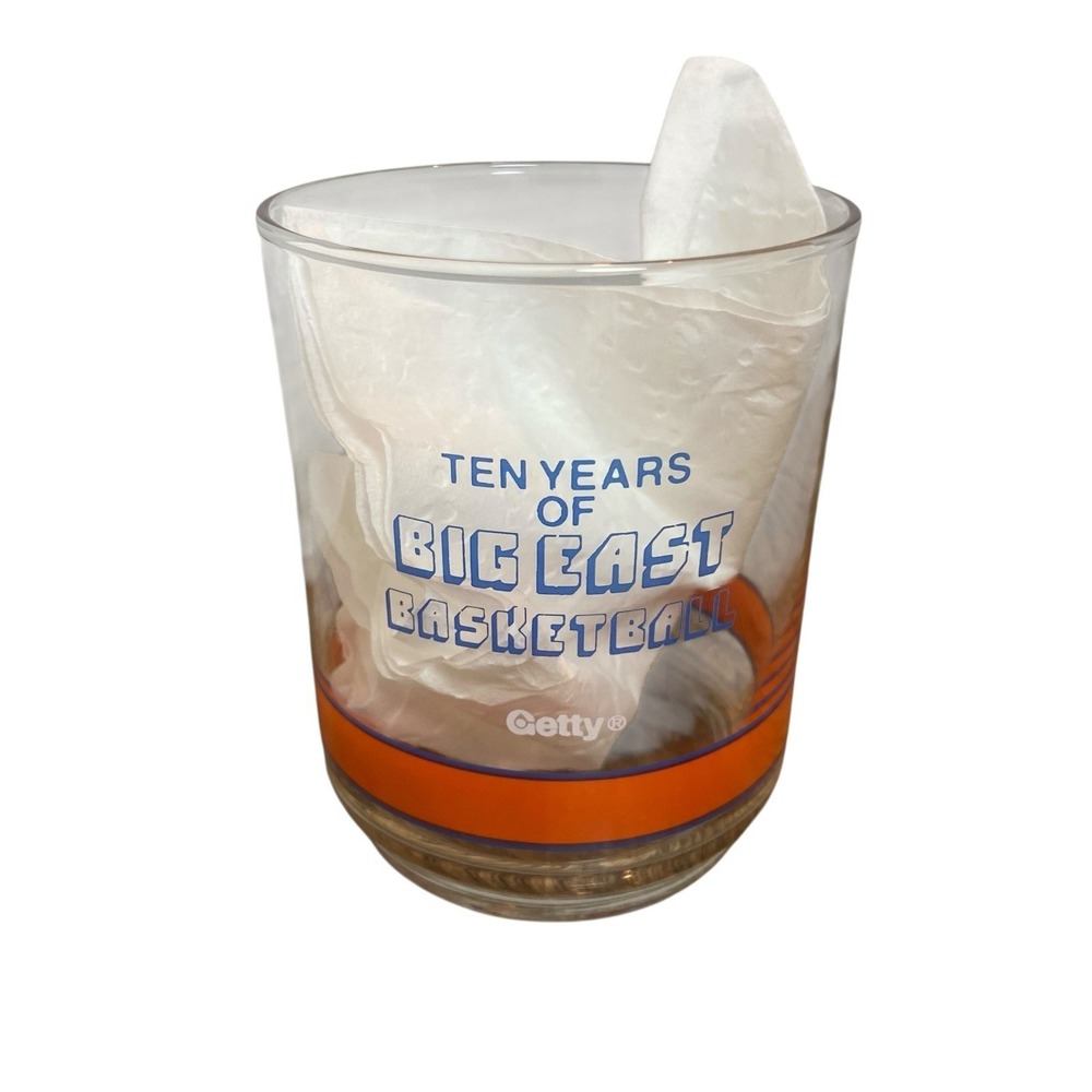 Vintage Ten Years Of Big East Basketball Set Of 5 Glasses Out Of 10 - Picture 9 of 11
